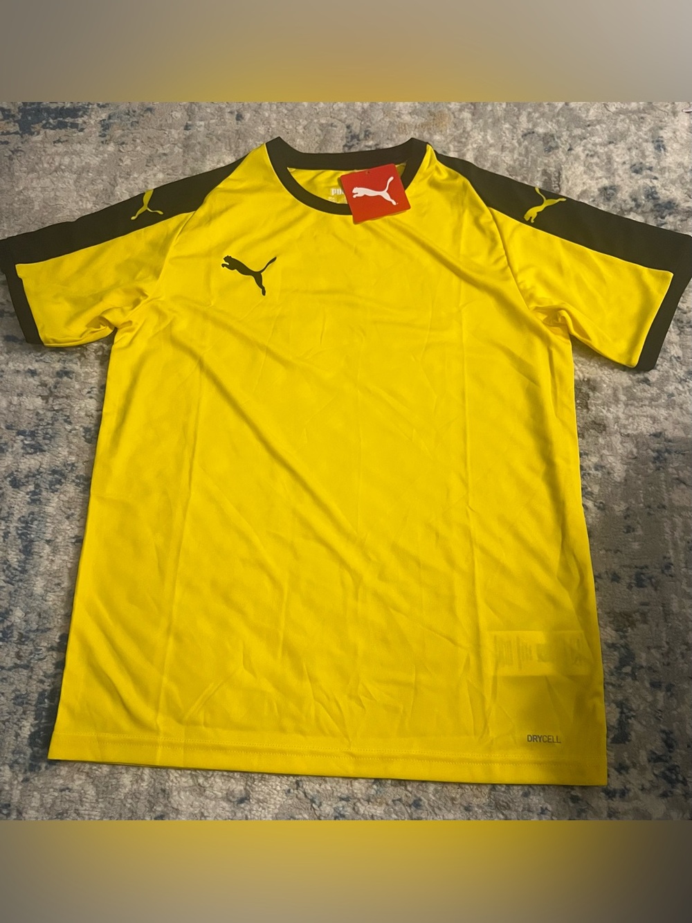 Puma DryCELL Yellow Athletic Training Shirt